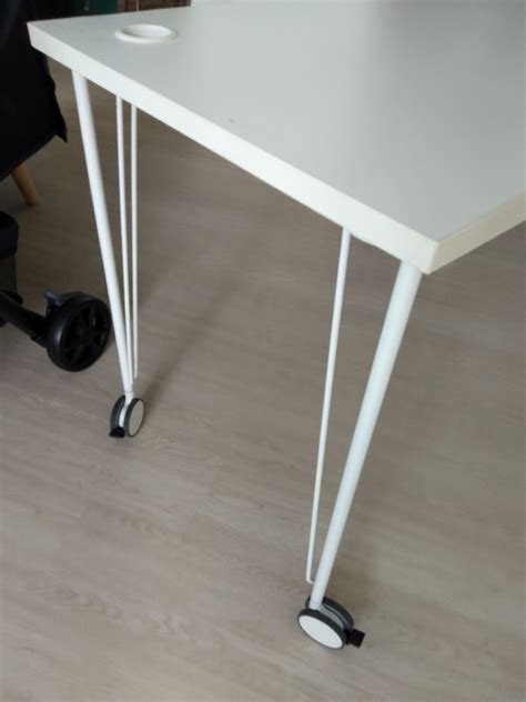 wheeled desk legs ikea